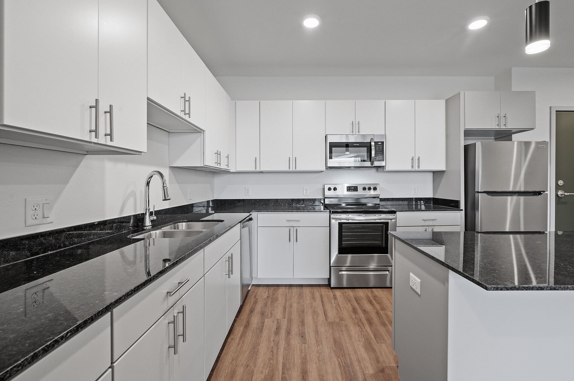 an apartment kitchen